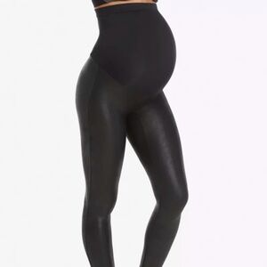 Spanx Mama Maternity Faux Leather Leggings